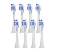 Têtes de brosse de rechange, 8 pièces, compatibles avec Philips aspirateur de brosse à dents électrique HX6064 HX6930 HX6730 4100 6500 6100 5300 C3(PS purple)