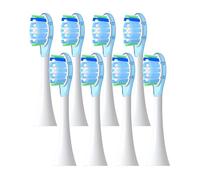 Têtes De Brosse De Rechange 8 Pièces, Compatibles Avec Philips, Série Diamond HX6064 HX6930 HX6730, Buse D'aspirateur For Brosse À Dents Électrique Sonique A3(8pcs blue)