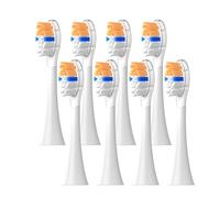 Têtes De Brosse De Rechange 8 Pièces, Compatibles Avec Philips, Série Diamond HX6064 HX6930 HX6730, Buse D'aspirateur For Brosse À Dents Électrique Sonique A3(8pcs orange)