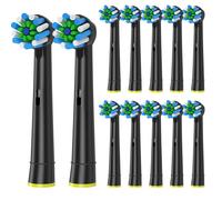 Têtes De Brosse De Rechange À Action Croisée Eb50,12 Pièces,Pour Brosse À Dents Électrique Oral B D12 D16 D100 3757 3709 Pro3 Pro1Max.Black-12Pcs.