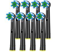 Têtes De Brosse De Rechange À Action Croisée Eb50,Pour Brosse À Dents Électrique Oral B D12 D16 D100 3757 3709 Pro3 Pro1Max,4/8/12/16 Pièces.8Pcs Black