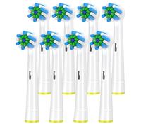Têtes De Brosse De Rechange À Action Croisée Eb50,Pour Brosse À Dents Électrique Oral B D12 D16 D100 3757 3709 Pro3 Pro1Max,4/8/12/16 Pièces.8Pcs White