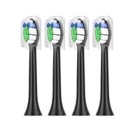 Têtes de brosse de rechange, compatible avec Philips, 4100 6500 | 6100 7500 5300 1100, pour HX6211 HX6213 HX6220 HX6231 HX6234 HX6235 HX6250 HX6263 HX6275(4Pcs Black)