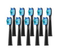 Têtes de brosse de rechange compatibles avec les brosses à dents électriques Seago et Fairywill(10pcs Black)