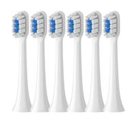 Têtes de brosse de rechange compatibles avec les brosses à dents électriques soniques Xiaomi T301, T302 et T501/501C : embouts à poils souples(T301-302-WH-6Pcs)