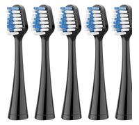 Têtes de brosse de rechange compatibles avec les brosses à dents électriques Waterpik Complete Care 5.0/9.0, 5/10 pièces, embouts à poils souples for une hygiène optimale.(5pcs black)