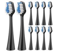 Têtes de brosse de rechange compatibles avec les brosses à dents électriques Waterpik Complete Care 5.0/9.0, 5/10 pièces, embouts à poils souples for une hygiène optimale.(10pcs black)