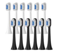 Têtes de brosse de rechange compatibles avec les brosses à dents électriques Xiaomi T301, T302 et T501/501C Sonic. Embouts à poils souples DuPont.(T301-302-WH6BK6)