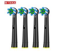 Têtes De Brosse De Rechange Crossaction,4 Pièces,Pour Brosse À Dents Électrique Oral B Trizone Triumph Vitality D100 D12 D16 D36.
