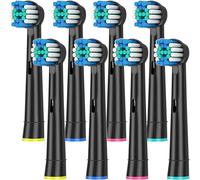 Têtes De Brosse De Rechange Noires Pour Livres De Base Oraux,Buse De Brosse À Dents Électrique B,Poils D100,D25,D30,D32,4739,3709,3744.8Pcs Black.