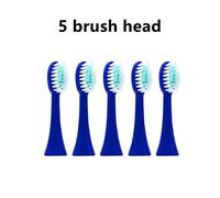 Têtes De Brosse De Rechange Originales Pour Enfants,5 Pièces,Tête De Brosse Souple,Pointes De Brosse À Dents Électrique Sonique Intelligente,Accessoires.Dark Blue 5Pcs Head