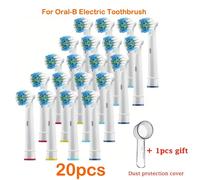 Têtes De Brosse De Rechange Pour Brosse À Dents Électrique Sonique Oral-B,Adaptées À Advance Power/Pro Health/Triumph/3D Excel/Vitality,4/8/16 Pièces.20Pcs And Gift.