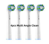 Têtes De Brosse De Rechange Pour Brosses À Dents Électriques Oral B,Fil À Action Croisée 3D Pro Blanc,Nettoyage De Précision (Pas Pour Io),4/8 Pièces.4 Multi Angle Clean.