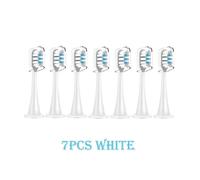 Têtes De Brosse De Rechange Pour Brosses À Dents Électriques Soniques,Avec Capuchons Scellés Gt,Souples,Pour Xiaomi Ata Jia T300/T500/T700.7White