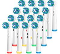 Têtes De Brosse De Rechange Pour Oral B,16Paquets De Têtes De Brosse À Dents Électrique,Têtes De Brosse À Action Croisée Compatibles Avec Oral B Professional Care/Vitality/Pro/Smar[TEE530352]