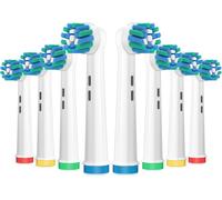 Têtes De Brosse De Rechange Pour Oral B,8Paquets De Têtes De Brosse À Dents Électrique,Têtes De Brosse À Action Croisée Compatibles Avec Oral B Professional Care/Vitality/Pro/Smart[TEE530351]