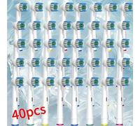 Têtes de brosse de rechange pour Oral B, brosses à dents électriques, 40 pièces