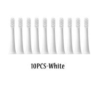 Têtes De Brosse De Rechange Pour Xiaomi Mijia T100,10 Pièces,Brosse À Dents Électrique Sonique,Aspirateur Dupont,Buses Adaptées À Poils Souples.10White.