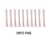 Têtes De Brosse De Rechange Pour Xiaomi Mijia T100,10 Pièces,Brosse À Dents Électrique Sonique,Aspirateur Dupont,Buses Adaptées À Poils Souples.10Pink.
