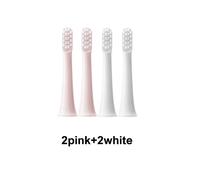 Têtes De Brosse De Rechange Pour Xiaomi Mijia T100,Brosse À Dents Électrique Sonique,Emballage Sous Vide,Buses Adaptées À Poils Souples Dupont.2White 2Pink