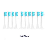 Têtes De Brosse De Rechange Pour Xiaomi Mijia T300/T500/T700,Pour Brosses À Dents Électriques Soniques Avec Capuchons,Emballage Scellé,Têtes Souples.10Blue