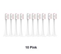 Têtes De Brosse De Rechange Pour Xiaomi Mijia T300/T500/T700,Pour Brosses À Dents Électriques Soniques Avec Capuchons,Emballage Scellé,Têtes Souples.10Pink