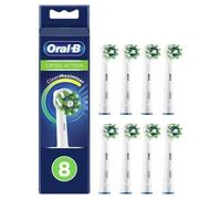 Têtes de brosse de remplacement - ORAL B - EB50-8 - Technologie CleanMaxi - Tête CrossAction - 8 pièces