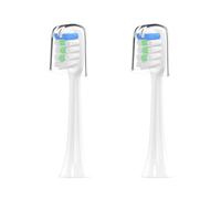 Têtes de brosse for adultes, compatibles avec Xiaomi, X1 X3 2/4-Pack | Têtes de brosse à dents électrique en plastique, type à ondes acoustiques(2pas white)