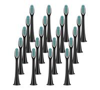 Têtes De Brosse Medium, Compatible Avec Philips, HX4100 5950 9500 | 4/8/12/20 pcs, pour Sonicare 1100 2100 4100 4300 5100 5300 6100 6500 7000, 9000, 9300, 9700(Black-20 Pcs)