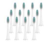 Têtes De Brosse Medium, Compatible Avec Philips, HX4100 5950 9500 | 4/8/12/20 pcs, pour Sonicare 1100 2100 4100 4300 5100 5300 6100 6500 7000, 9000, 9300, 9700(White-12 Pcs)