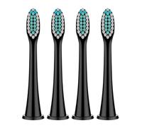 Têtes De Brosse Medium, Compatible Avec Philips, HX4100 5950 9500 | 4/8/12/20 pcs, pour Sonicare 1100 2100 4100 4300 5100 5300 6100 6500 7000, 9000, 9300, 9700(Black-4 Pcs)