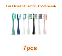Têtes De Brosse Pour Oclean Flow/X/Xpro/ Z1/ F1/ One/ Air 2 /Se,Brosse À Dents Sonique Souple,Aspirateur,Poils Dupont,7 Pièces,Têtes De Rechange.7 Colors.