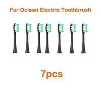 Têtes De Brosse Pour Oclean Flow/X/Xpro/ Z1/ F1/ One/ Air 2 /Se,Brosse À Dents Sonique Souple,Aspirateur,Poils Dupont,7 Pièces,Têtes De Rechange.7Pcs Black.