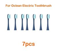 Têtes De Brosse Pour Oclean Flow/X/Xpro/ Z1/ F1/ One/ Air 2 /Se,Brosse À Dents Sonique Souple,Aspirateur,Poils Dupont,7 Pièces,Têtes De Rechange.7Pcs Dark Blue.