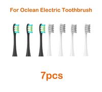 Têtes De Brosse Pour Oclean Flow/X/Xpro/ Z1/ F1/ One/ Air 2 /Se,Brosse À Dents Sonique Souple,Aspirateur,Poils Dupont,7 Pièces,Têtes De Rechange.3 Black 4Grey.