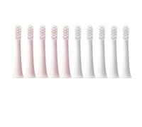 Têtes De Brosse Rechange Compatibles Avec La À Dents Électrique Sonique XIAOMI MIJIA T100. Embouts Adaptés En Poils Souples DuPont (10 Pièces)(5Pink 5White)