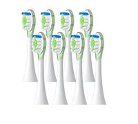 Têtes de brosse rechange, compatibles avec les brosses à dents électriques soniques Philip Diamond Series HX6064, HX6930 et HX6730, embout d'aspiration A3(8 green A3)