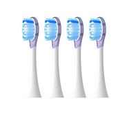 Têtes de brosse rechange, compatibles avec les brosses à dents électriques soniques Philip Diamond Series HX6064, HX6930 et HX6730, embout d'aspiration A3(4 purple A3)