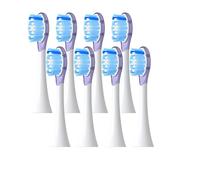 Têtes de brosse rechange, compatibles avec les brosses à dents électriques soniques Philip Diamond Series HX6064, HX6930 et HX6730, embout d'aspiration A3(8 purple A3)