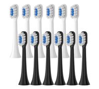 Têtes de brosse rechange compatibles avec les brosses à dents électriques soniques Xiaomi Mijia T301, T302 et T501/501C ; embouts poils souples(T301-302-WH6BK6)