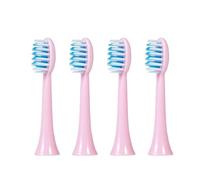 Têtes de brosse rechange for à dents électrique ultrasonique TONGWODE E819 E810 EC810, embouts poils souples avec joint d'étanchéité(4PCS Pink EC810)