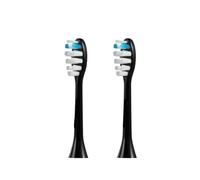 Têtes de brosse rechange for à dents électrique ultrasonique TONGWODE E819 E810 EC810, embouts poils souples avec joint d'étanchéité(2PCS Black E819)