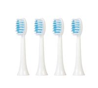 Têtes de brosse rechange for à dents électrique ultrasonique TONGWODE E819 E810 EC810, embouts poils souples avec joint d'étanchéité(4PCS White EC810)