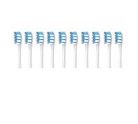 Têtes de brosse remplaçables, compatibles avec les embouts d'aspirateur for brosses à dents Air 2/SE/X/X PRO/Z1/F1, lot 20(White blue)