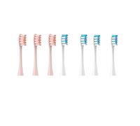 Têtes de brosse X/X PRO/ Z1/ F1/ One/Air 2 /SE, à dents souple, poils sous vide, 7 pièces rechange(3Pink 4Blue)