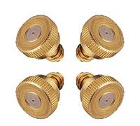 Têtes de buses de brumisation, 80 pièces, têtes de rechange en laiton for pulvérisateur à basse pression, terrasse, pelouse, aménagement paysager, contrôle de la poussière, 10/24 UNC(Gold,0.8mm)