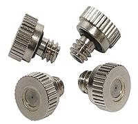 Têtes de buses de brumisation, 80 pièces, têtes de rechange en laiton for pulvérisateur à basse pression, terrasse, pelouse, aménagement paysager, contrôle de la poussière, 10/24 UNC(Silver,0.8mm)