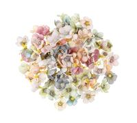 Têtes de Fleurs Artificielles,100 PCS Fleurs Artificielles Têtes De Marguerite Petite Marguerite en Soie Multicolore pour la Maison de Mariage Guirlande Scrapbooking Artisanat Accessoires