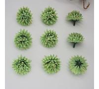 Têtes de fleurs artificielles, 100 pièces, boule chrysanthème en vrac, fausses mamans soie, for décoration fête mariage à faire soi-même(Mint Green)
