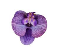 Têtes de fleurs d'orchidées artificielles, 40 pièces, 3.9 pouces, fausses en vrac for centres table mariage, décoration maison DIY(Purple)